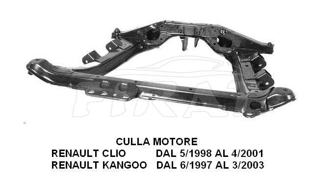 CULLA MOTORE RENAULT CLIO 98 - 01 KANGOO 97 - 03